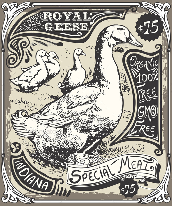 Vintage Goose Advertising (Food)