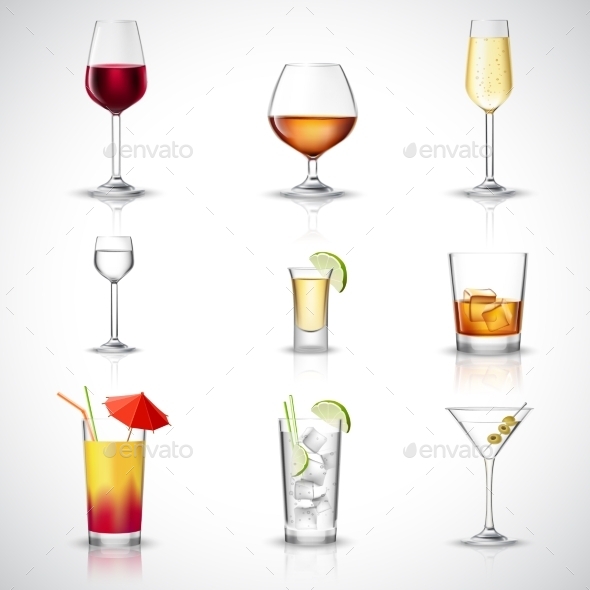 Alcohol Realistic Set (Food)