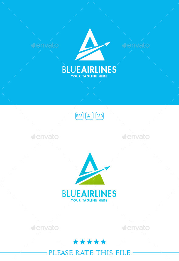 GraphicRiver A Airplane Logo 10313293 GraphicRiver A Airplane Logo 10313293