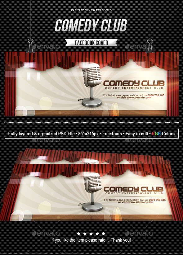 GraphicRiver Comedy Club Facebook Cover 10313707 GraphicRiver Comedy Club Facebook Cover 10313707