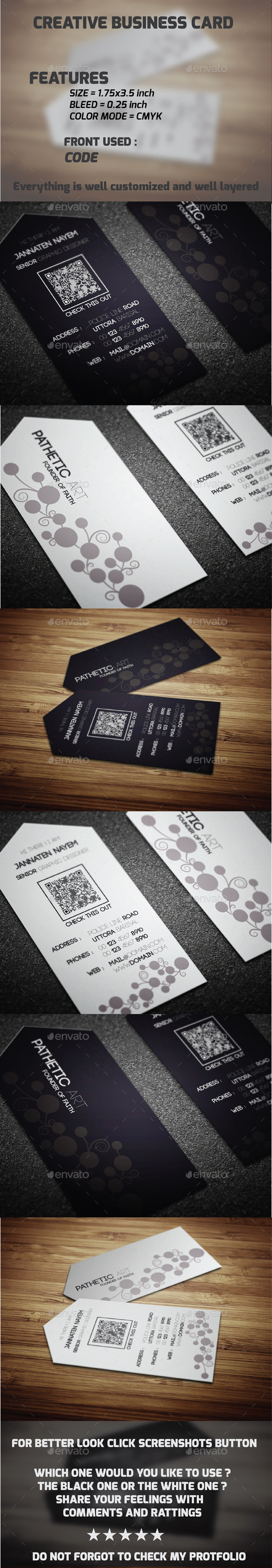 GraphicRiver Black & White Combo Business Card 10314110 GraphicRiver Black & White Combo Business Card 10314110