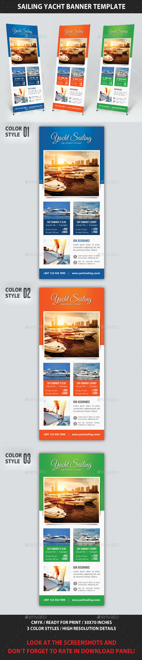 Sailing Yacht Banner Template 03 Sailing Yacht Banner Template 03