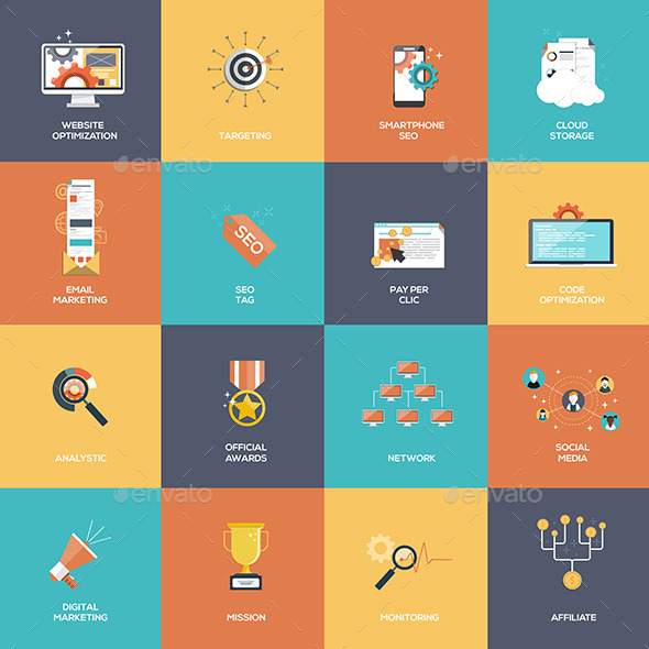 GraphicRiver Set of SEO and Marketing Icons 10315230 GraphicRiver Set of SEO and Marketing Icons 10315230