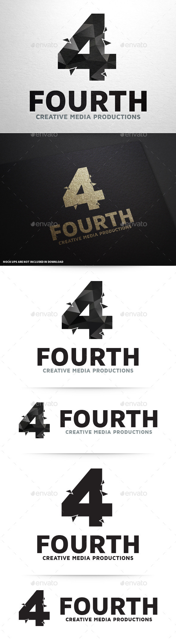 Number Four Logo Template Number Four Logo Template