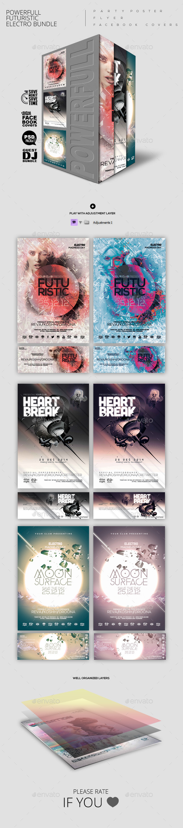 GraphicRiver Bundle of Futuristic Electro Poster Flyer FB 10317912 GraphicRiver Bundle of Futuristic Electro Poster Flyer FB 10317912
