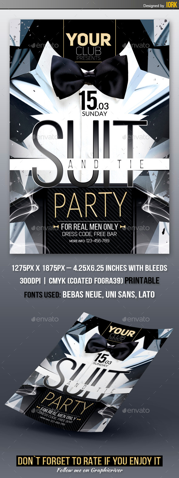 GraphicRiver Suit and Tie Party Flyer 10318667 GraphicRiver Suit and Tie Party Flyer 10318667