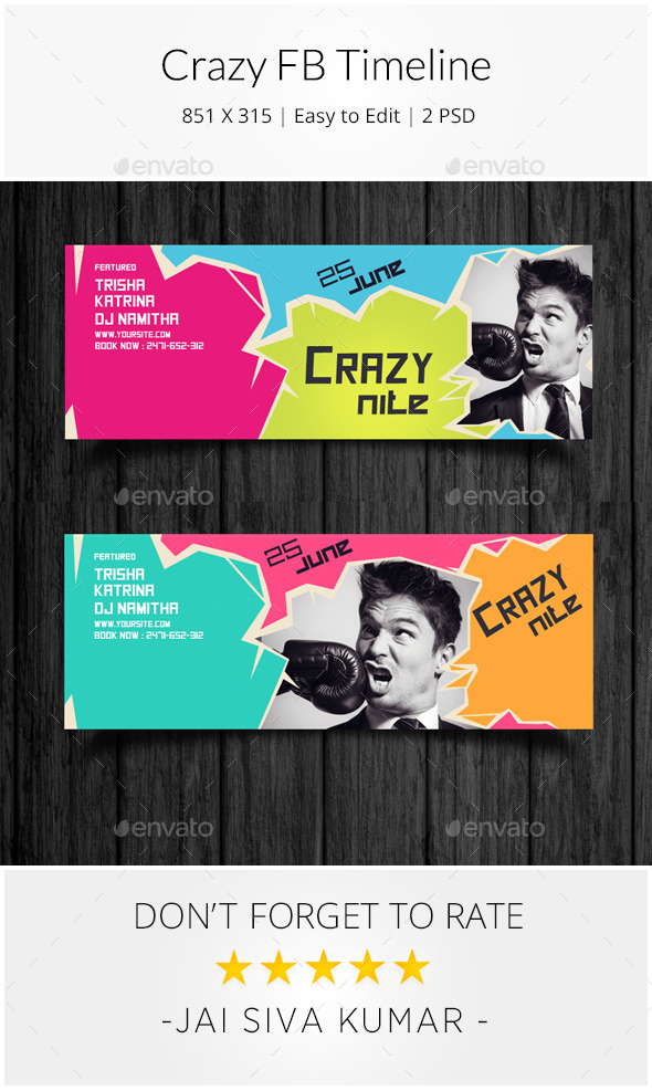 GraphicRiver Crazy Facebook Timeline 10320189 GraphicRiver Crazy Facebook Timeline 10320189