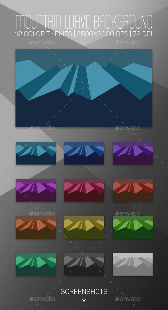 GraphicRiver Mountain Wave Background 10320251 GraphicRiver Mountain Wave Background 10320251