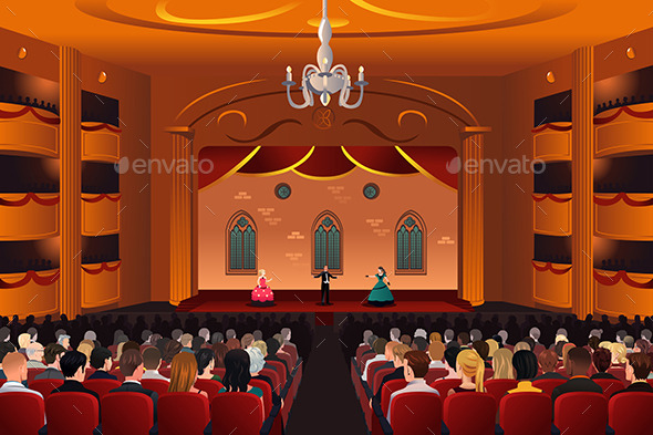 GraphicRiver Spectators Inside a Theater 10320616 GraphicRiver Spectators Inside a Theater 10320616