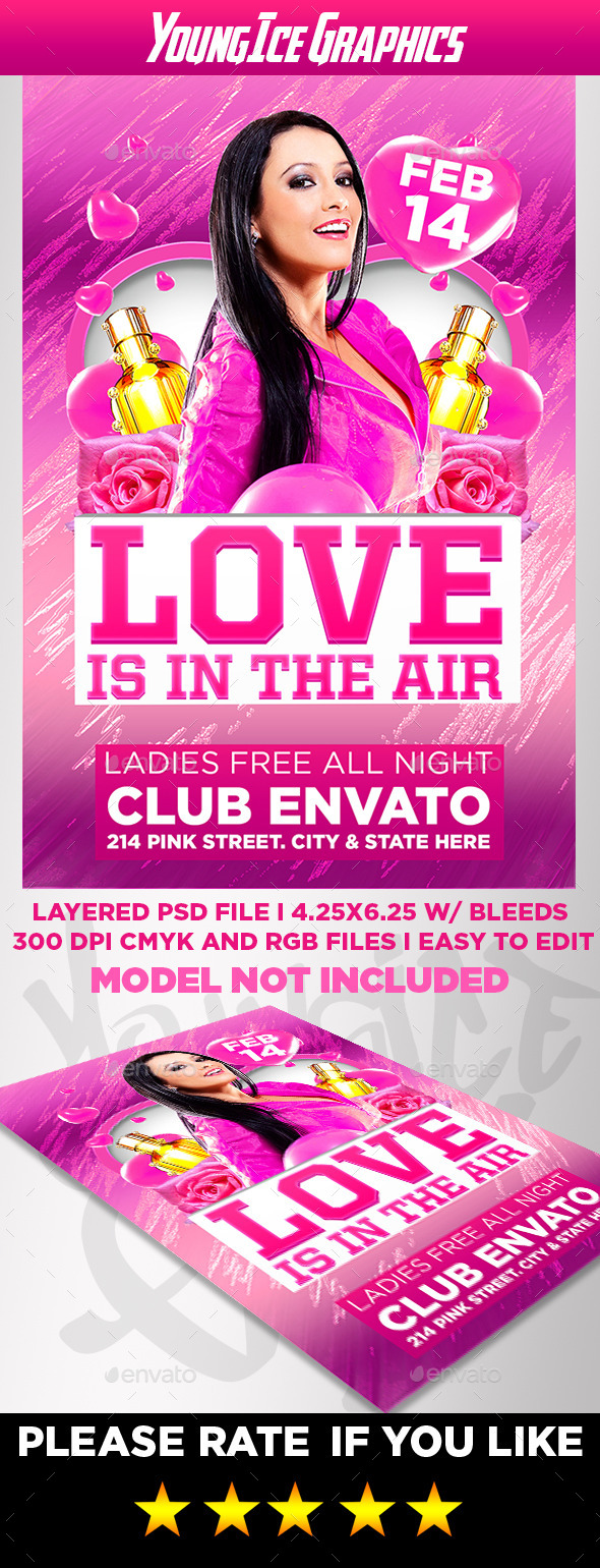 Love Party Flyer Template (Clubs & Parties)