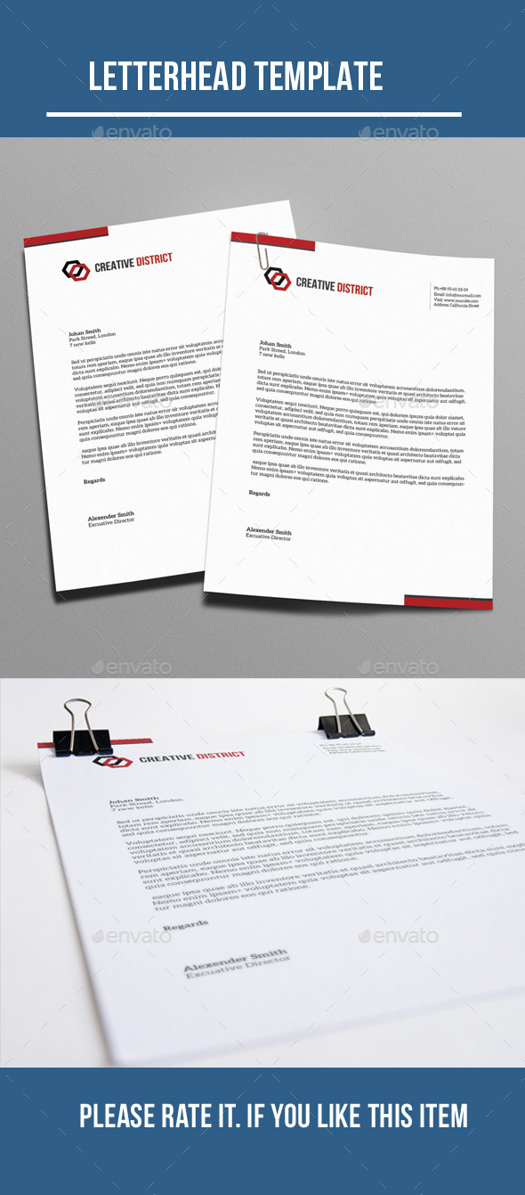 GraphicRiver Letterhead 10321078 GraphicRiver Letterhead 10321078