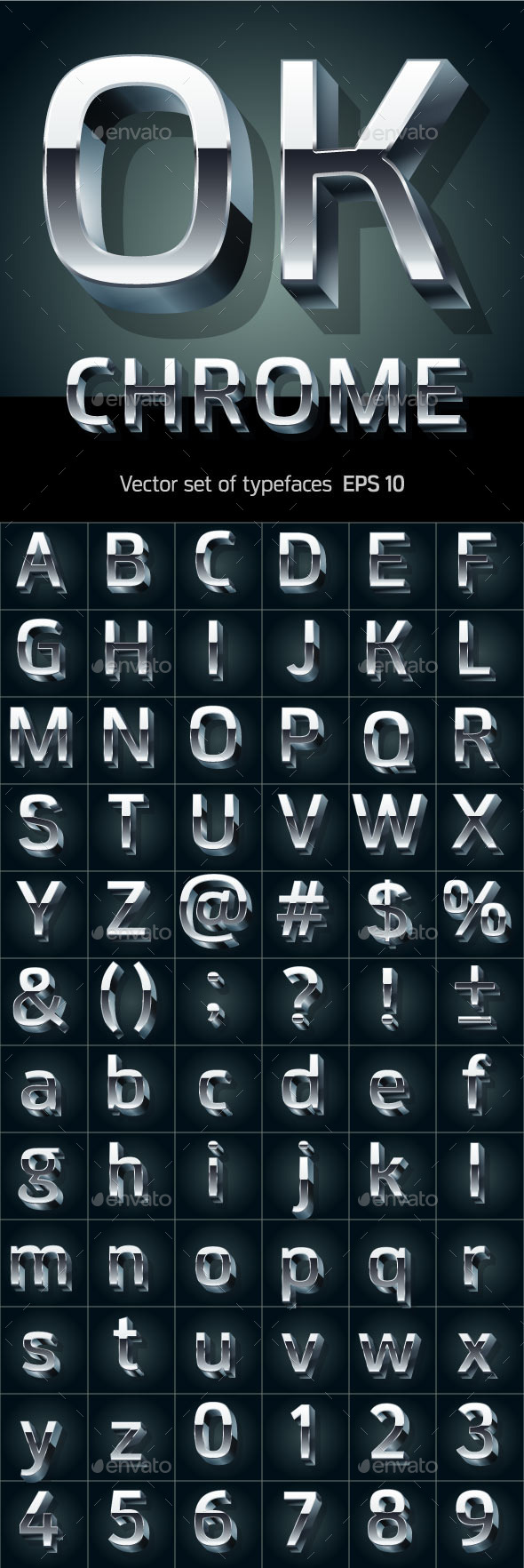 GraphicRiver Illustration of Silver or Aluminum 3D Alphabet 10321539 GraphicRiver Illustration of Silver or Aluminum 3D Alphabet 10321539