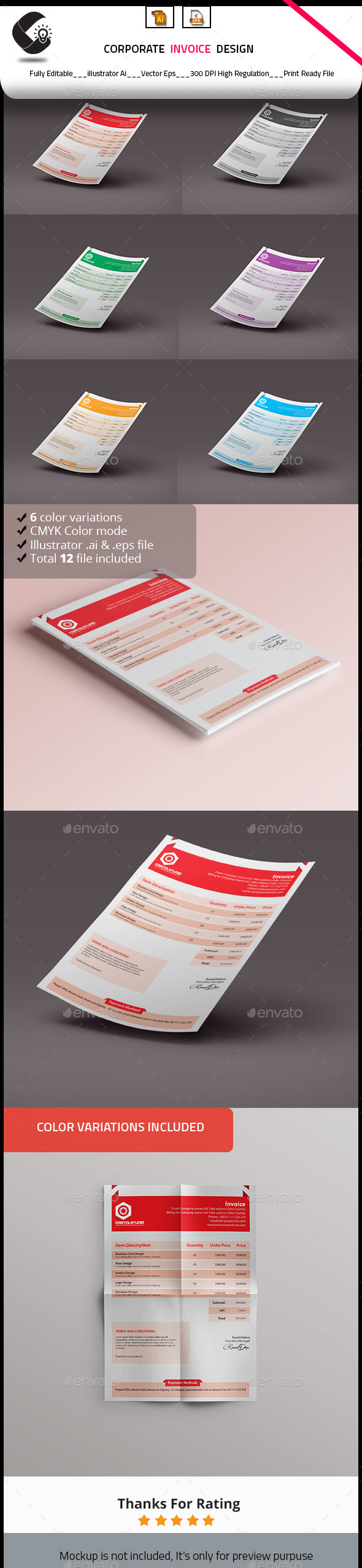 Customisable Invoice Template (Proposals & Invoices)