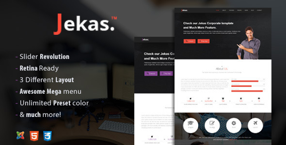 ThemeForest Jekas Multipurpose Premium Joomla Template 10278460