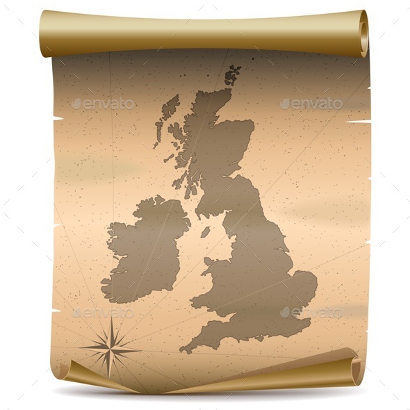 GraphicRiver Vector United Kingdom Vintage Map 10322210 GraphicRiver Vector United Kingdom Vintage Map 10322210