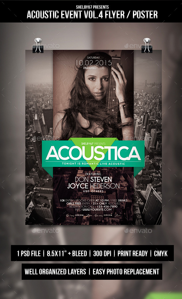 GraphicRiver Acoustic Event Flyer Poster Vol.4 10322916 GraphicRiver Acoustic Event Flyer Poster Vol.4 10322916