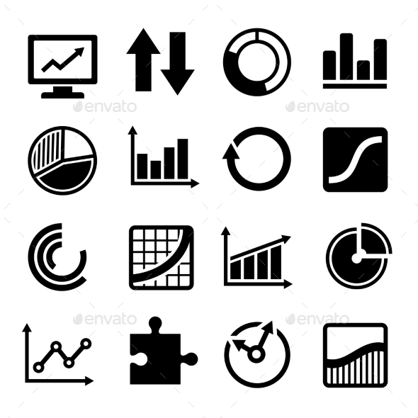 Business Diagram and Infographic Icons Set (Business)