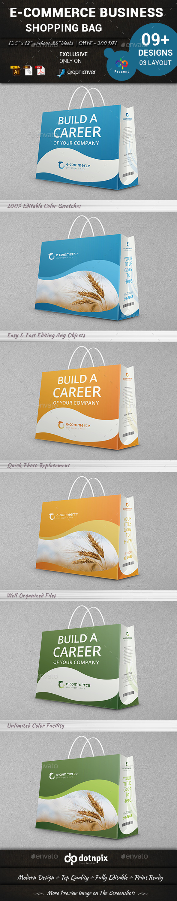 E-Commerce Business Shopping Bag (Packaging)