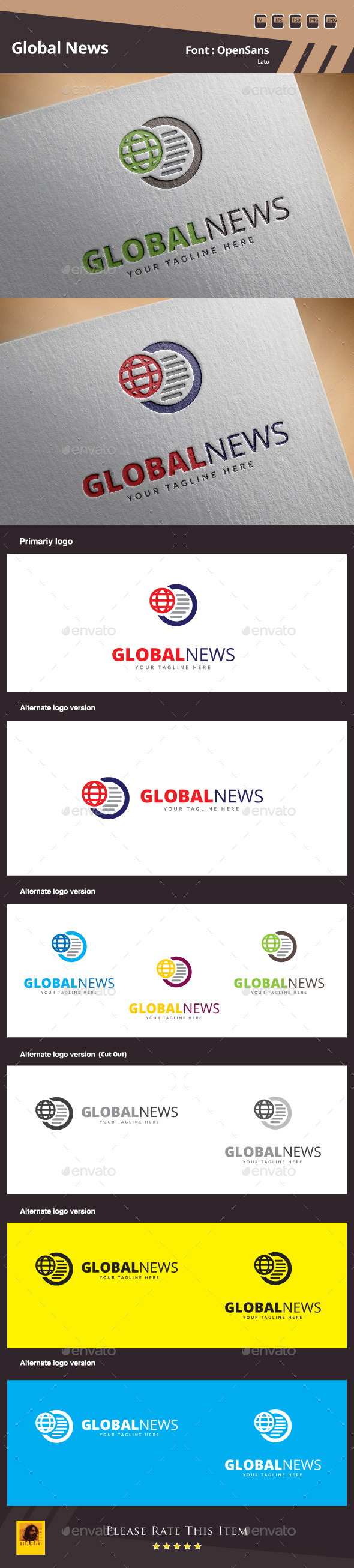 GraphicRiver Global News Logo Template 10324968 GraphicRiver Global News Logo Template 10324968