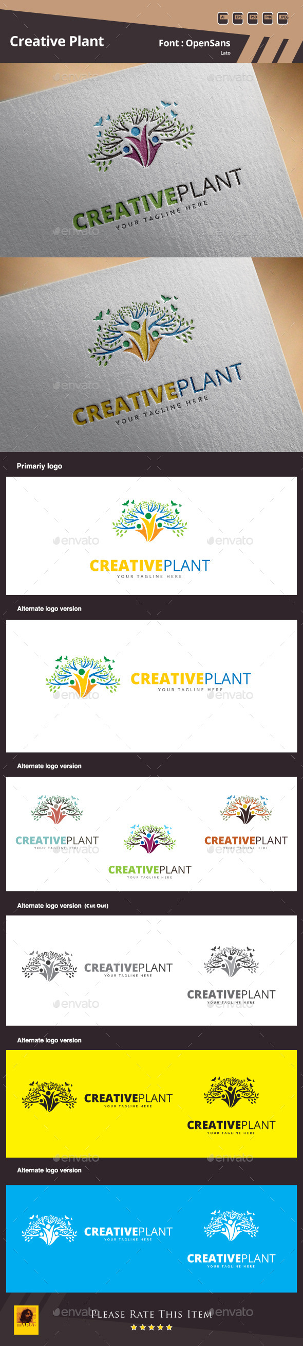 GraphicRiver Creative Plant Logo Template 10327273 GraphicRiver Creative Plant Logo Template 10327273