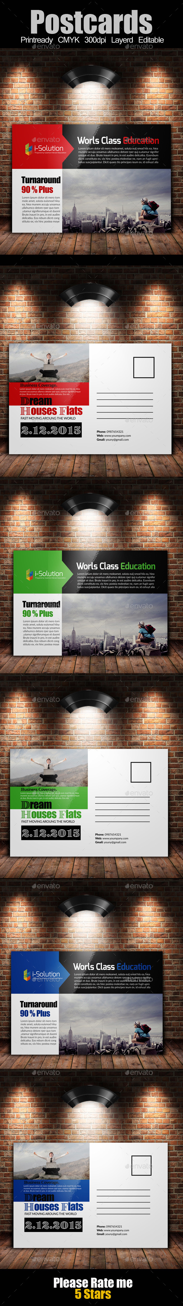 GraphicRiver Multi Use Business Post Cards 10327630 GraphicRiver Multi Use Business Post Cards 10327630
