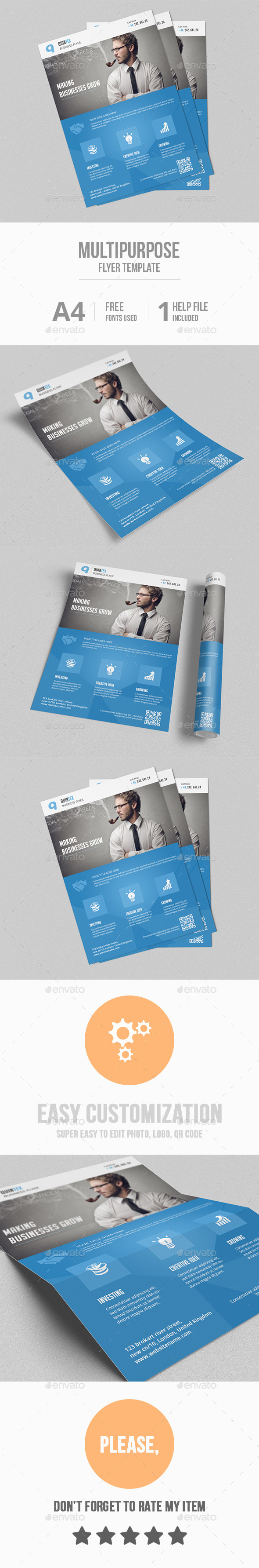 GraphicRiver Multipurpose Flyer Template 10327673 GraphicRiver Multipurpose Flyer Template 10327673