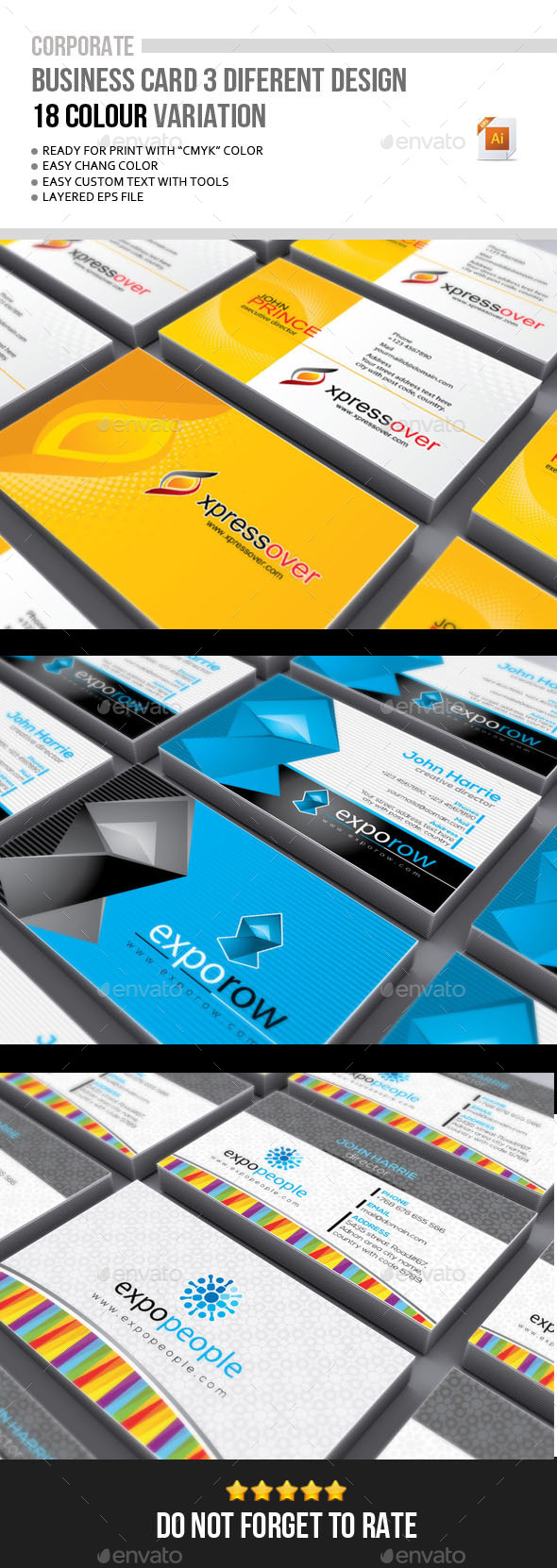 GraphicRiver Corporate Business card Bundle 10327718 GraphicRiver Corporate Business card Bundle 10327718