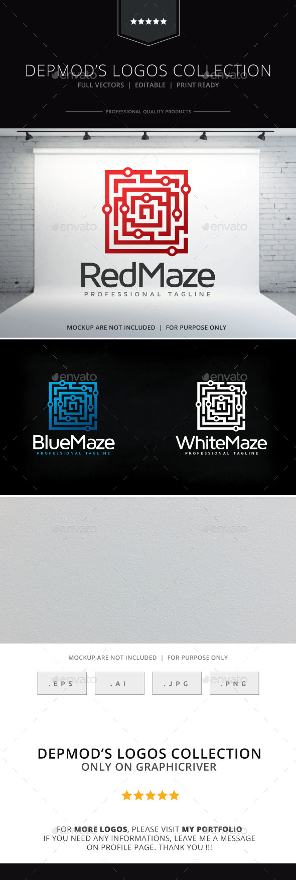 GraphicRiver Red Maze Logo 10328663 GraphicRiver Red Maze Logo 10328663