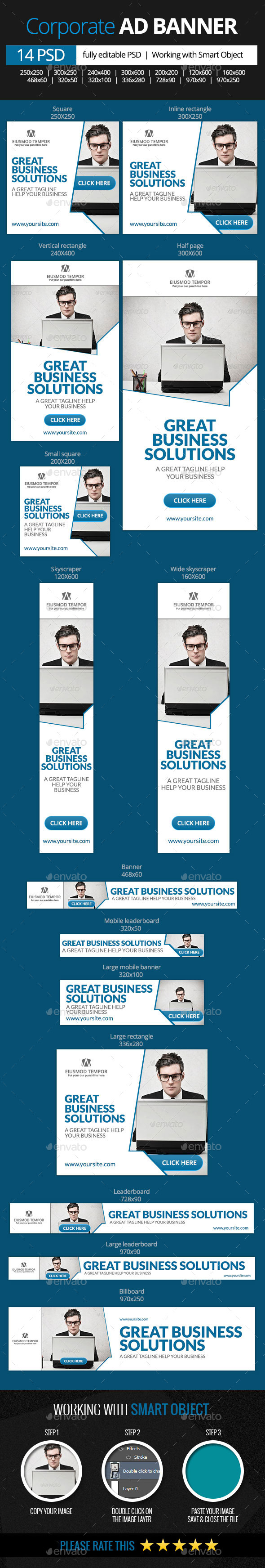 Corporate Business Web Banners (Banners & Ads)