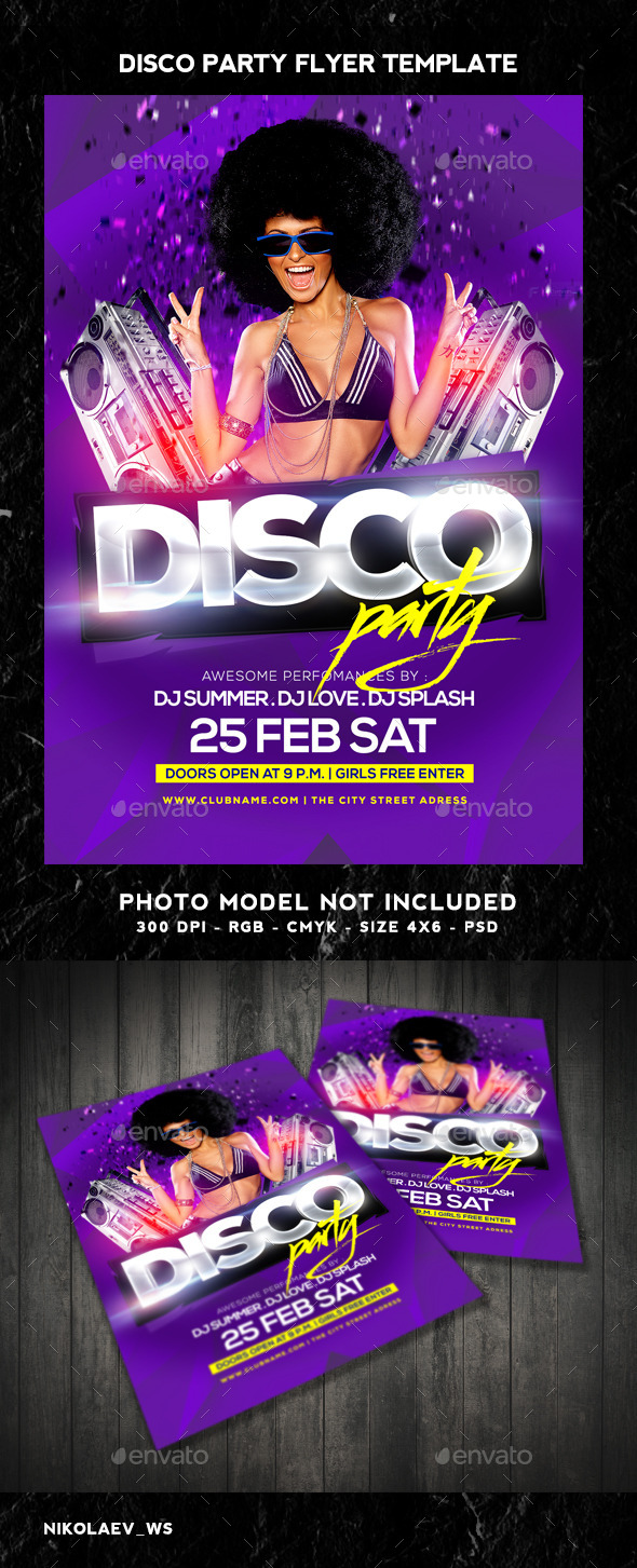 GraphicRiver Disco Party Flyer 10331185 GraphicRiver Disco Party Flyer 10331185