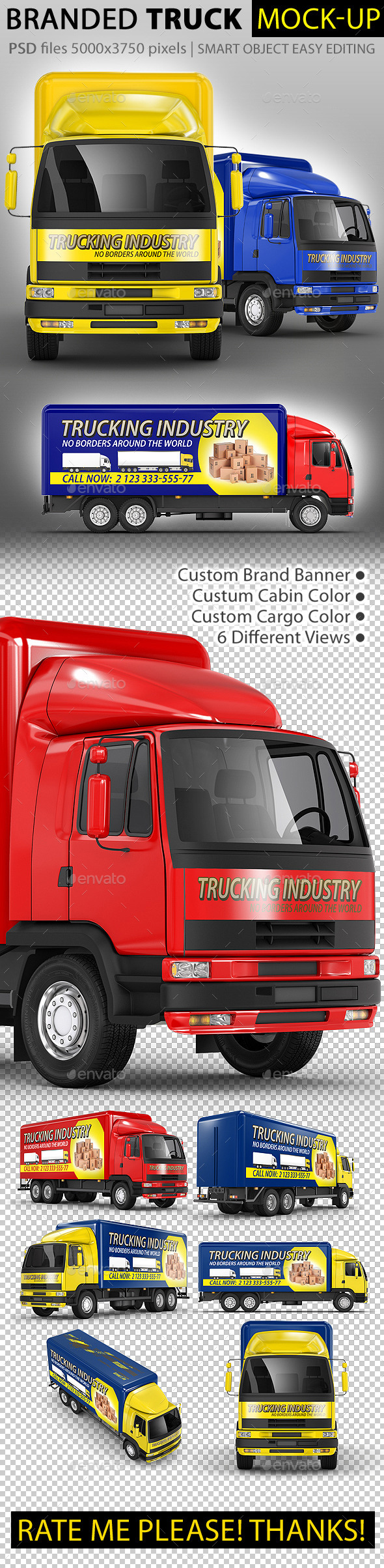 GraphicRiver Commercial Truck Carrier Mock-Up 10333432 GraphicRiver Commercial Truck Carrier Mock-Up 10333432