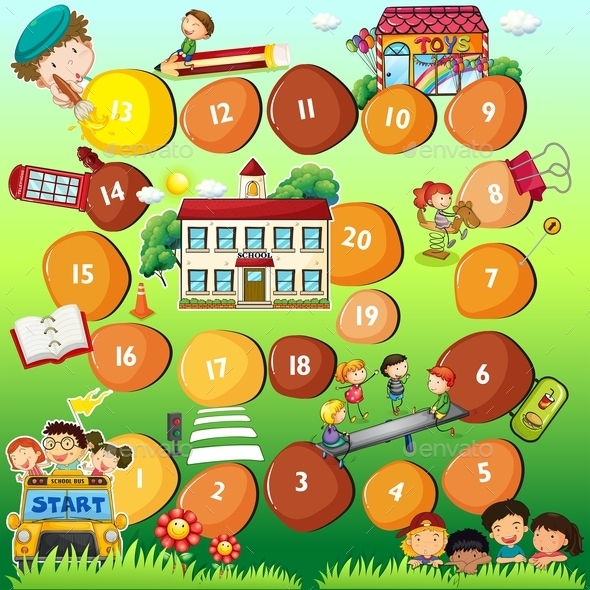 GraphicRiver Board Game Theme for Children 10333626 GraphicRiver Board Game Theme for Children 10333626