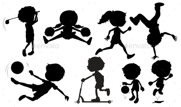 GraphicRiver Sports Silhouettes 10333878 GraphicRiver Sports Silhouettes 10333878