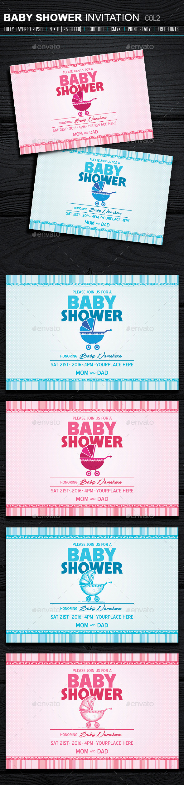 GraphicRiver Baby Shower Invitation 2 10289577 GraphicRiver Baby Shower Invitation 2 10289577