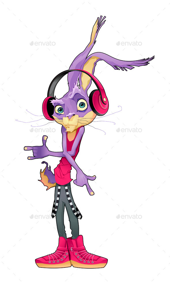 GraphicRiver Violet Bunny Character 10335793 GraphicRiver Violet Bunny Character 10335793