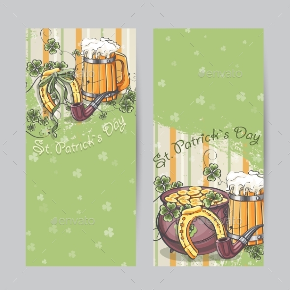 GraphicRiver Set of Vertical Banners for St Patrick s Day 10336249 GraphicRiver Set of Vertical Banners for St Patrick s Day 10336249