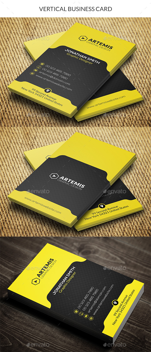 GraphicRiver Vertical Business Card 10336258 GraphicRiver Vertical Business Card 10336258