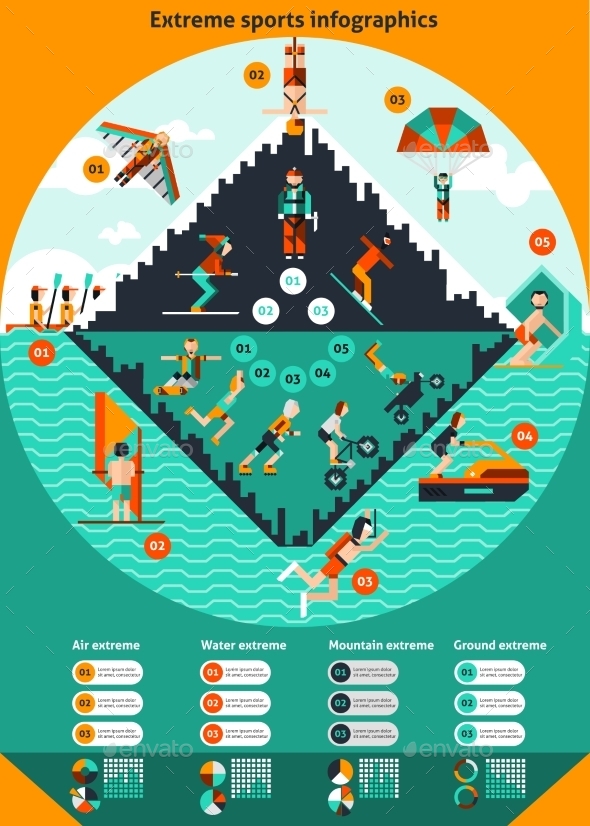 Extreme Sports Infographics (Infographics)