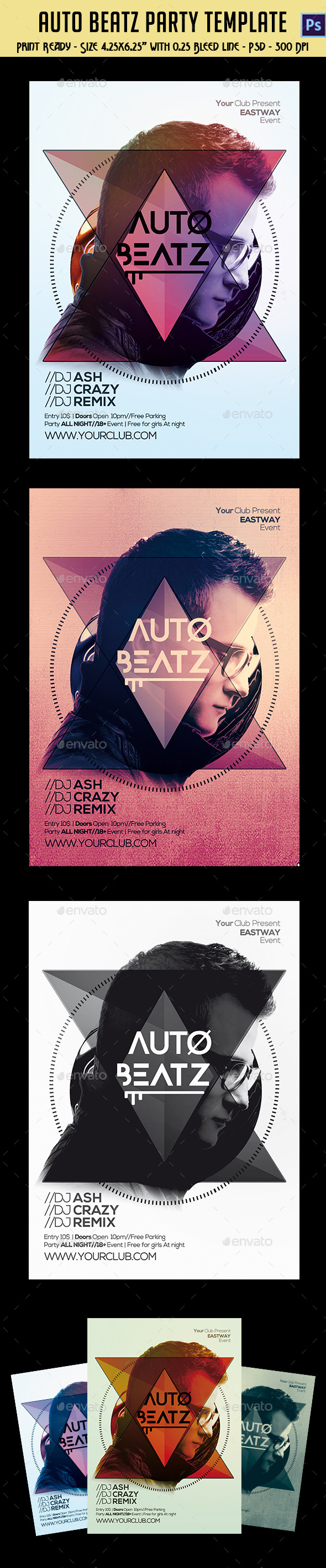 GraphicRiver Auto Beatz Party Template 10336934 GraphicRiver Auto Beatz Party Template 10336934