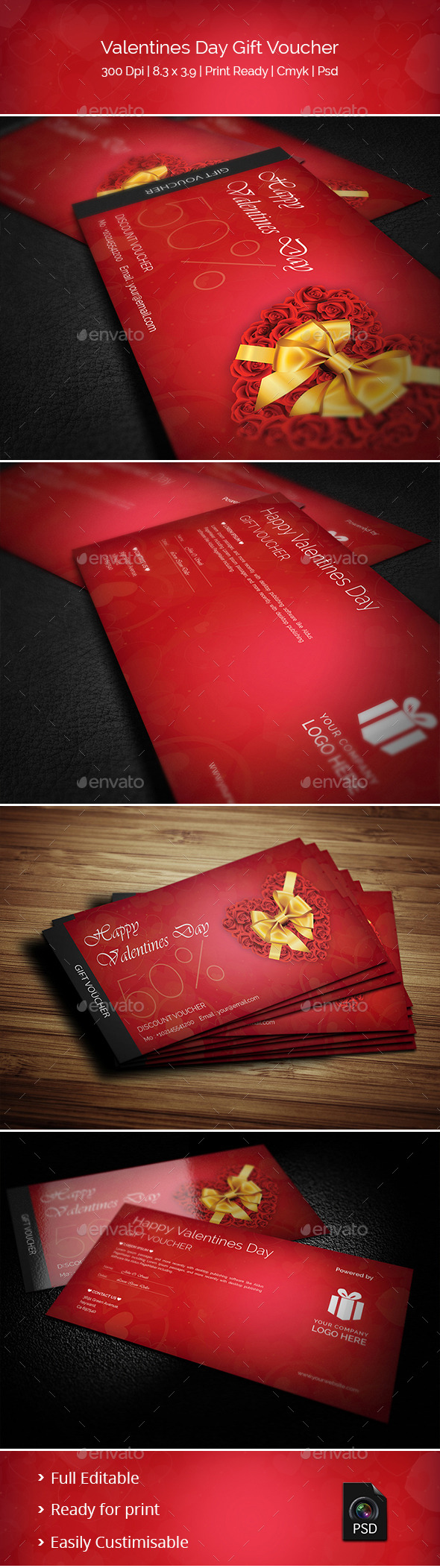 GraphicRiver Creative Valentines Day Gift Voucher 10337903 GraphicRiver Creative Valentines Day Gift Voucher 10337903