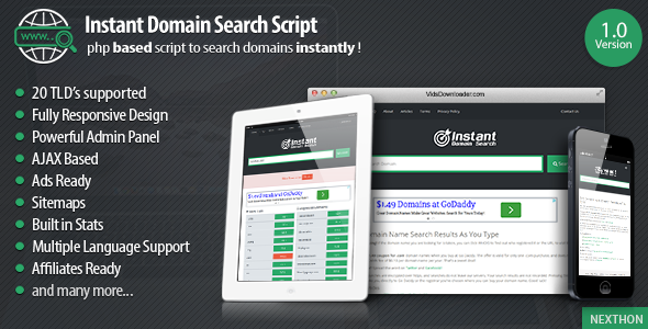 CodeCanyon Instant Domain Search Script 10338617