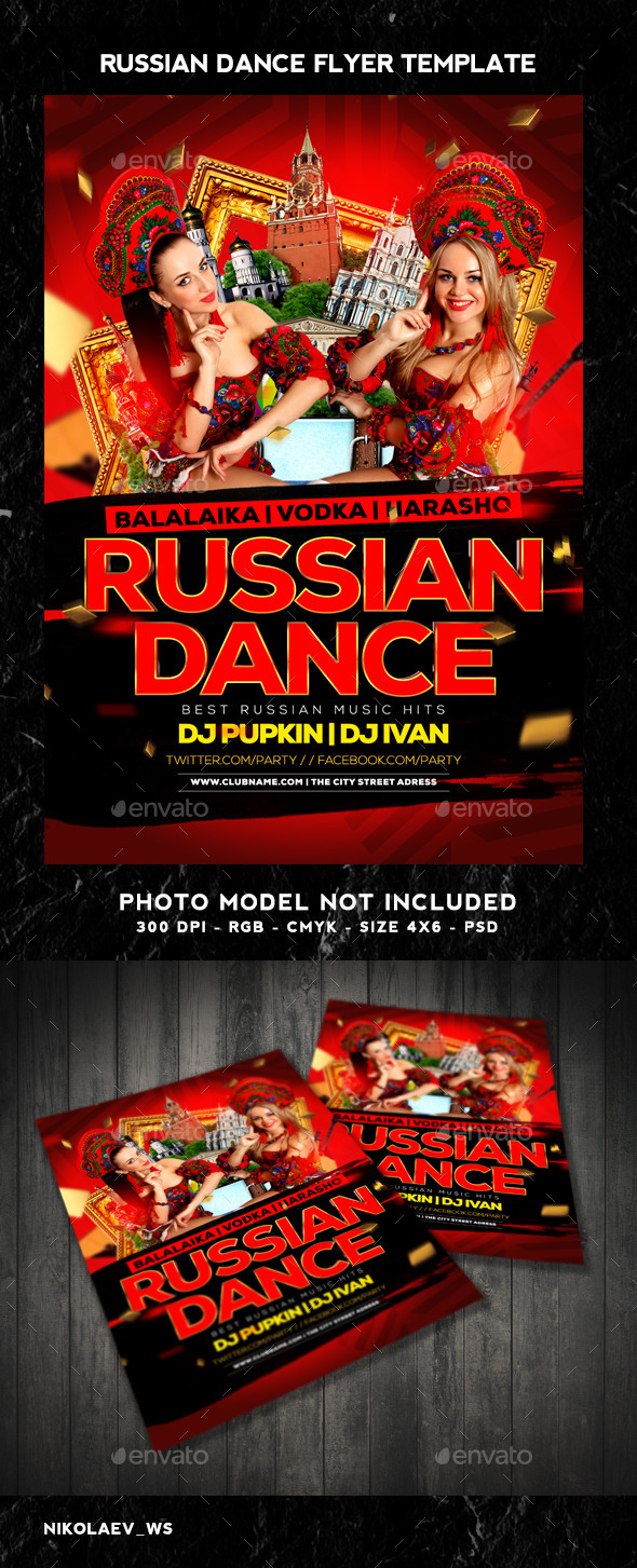 GraphicRiver Russian Party Flyer 10340525 GraphicRiver Russian Party Flyer 10340525