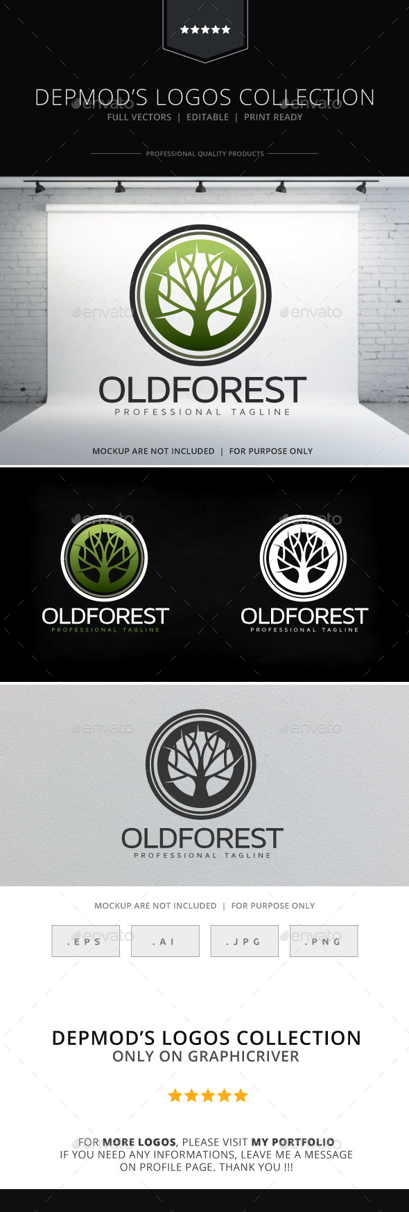 GraphicRiver Old Forest Logo 10341653 GraphicRiver Old Forest Logo 10341653