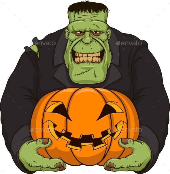 Zombie with Pumpkin (Monsters)