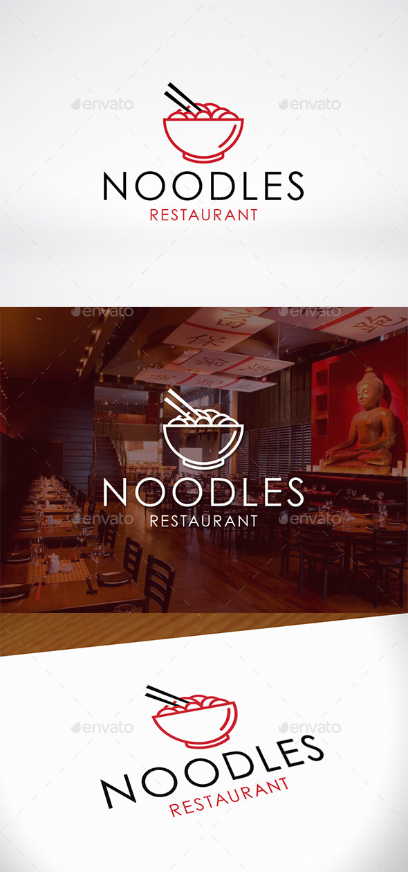Noodle Bowl Logo Template