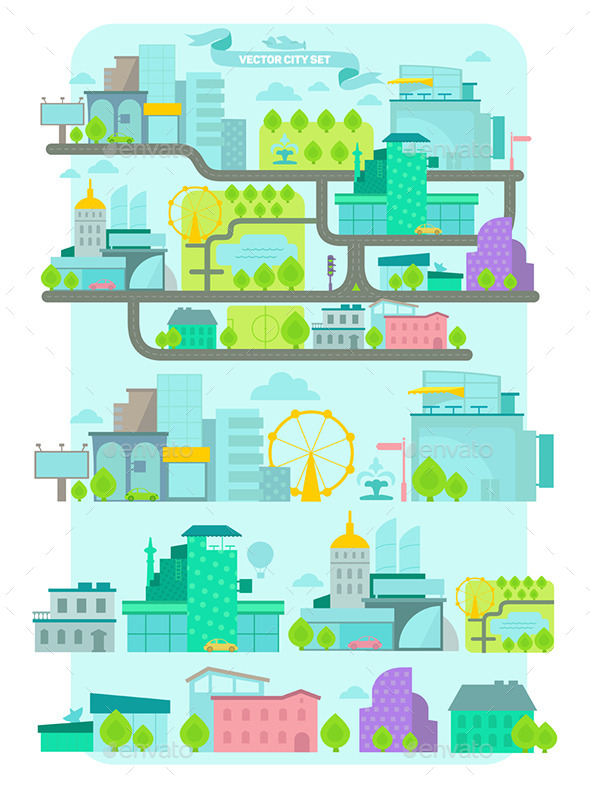GraphicRiver City Set 10343509 GraphicRiver City Set 10343509