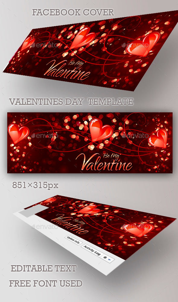 GraphicRiver Valentines Day Facebook Cover 10343694 GraphicRiver Valentines Day Facebook Cover 10343694
