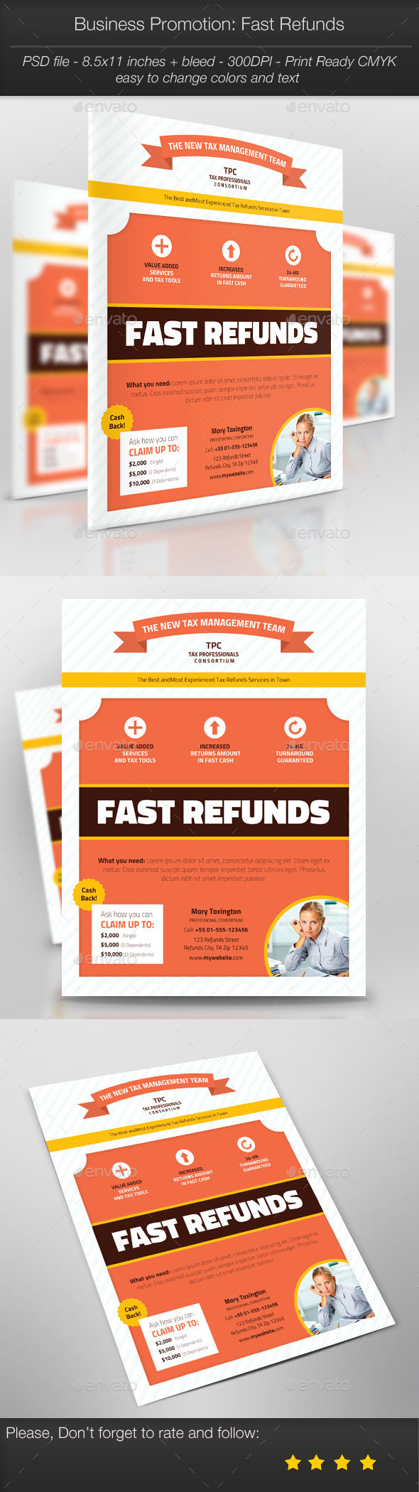 GraphicRiver Business Promotion Fast Refunds 10345640 GraphicRiver Business Promotion Fast Refunds 10345640