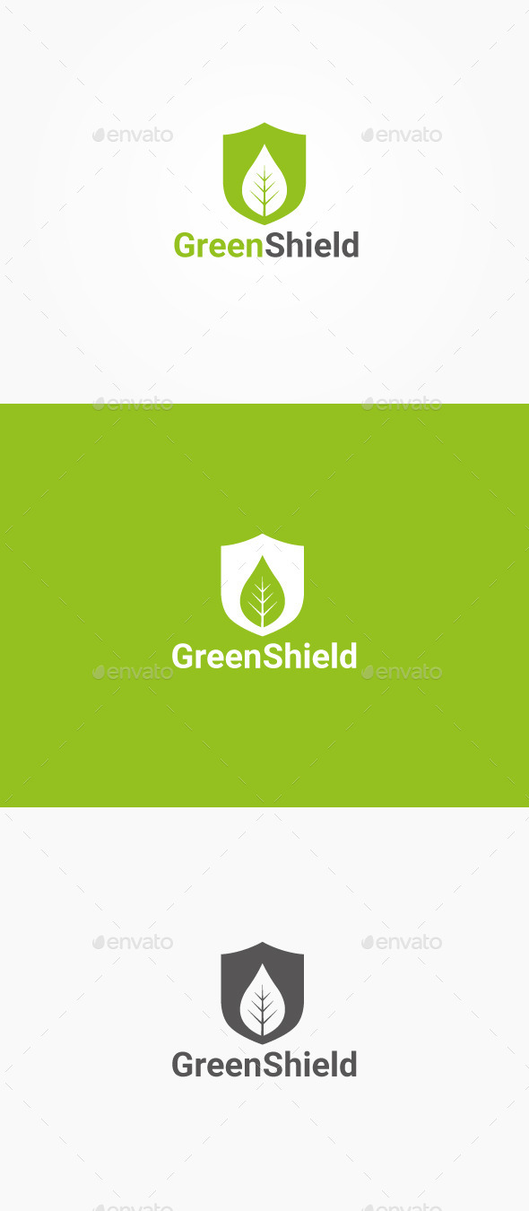 GraphicRiver Green Shield 10347203 GraphicRiver Green Shield 10347203