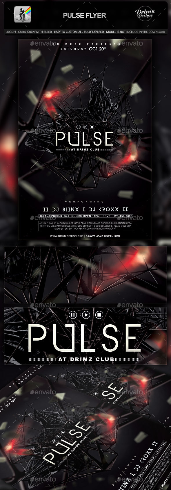 GraphicRiver Pulse Flyer 10348111 GraphicRiver Pulse Flyer 10348111
